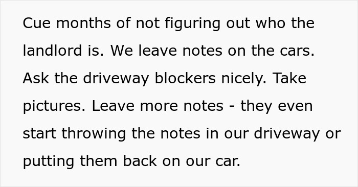 Neighbors Face Eviction Following Continuous Disregard For Homeowner's Driveway Neighbors Face Eviction Following Continuous Disregard For Homeowner's Driveway