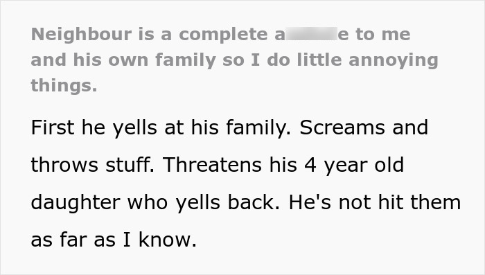 Woman Turns The Tables On Obnoxious Neighbor With Ingeniously Non-Violent Revenge Woman Turns The Tables On Obnoxious Neighbor With Ingeniously Non-Violent Revenge