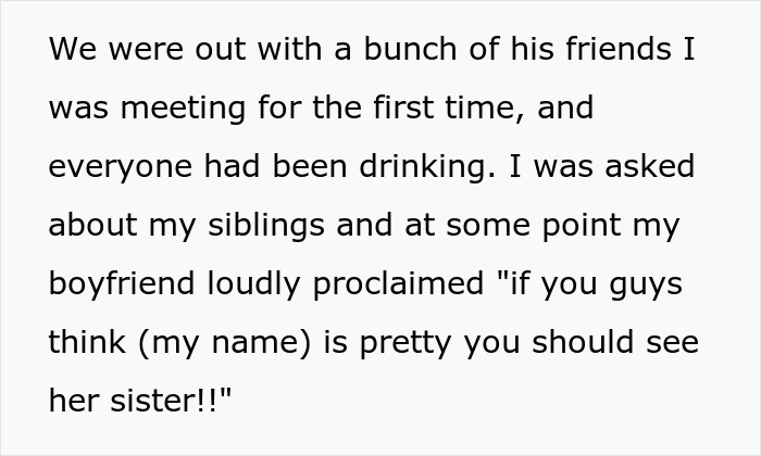 Man’s Thoughtless Remark About GF’s Sister Being Prettier Than Her Leaves Girlfriend Devastated Man’s Thoughtless Remark About GF’s Sister Being Prettier Than Her Leaves Girlfriend Devastated