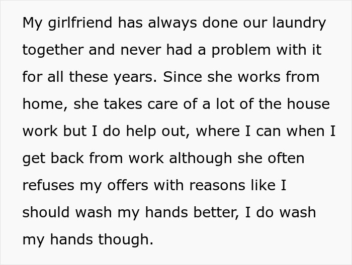 32YO Man Asks If He's The Jerk For Making GF Do His Laundry And Withholding Groceries If She Stops