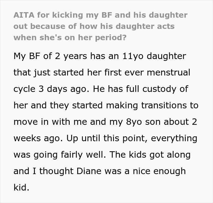 Woman Is Shocked By BF&rsquo;s Daughter&rsquo;s Extreme Behavior On Her Period, Ends Relationship Over The Drama