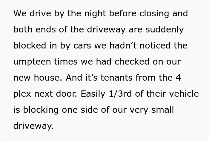 Neighbors Face Eviction Following Continuous Disregard For Homeowner's Driveway Neighbors Face Eviction Following Continuous Disregard For Homeowner's Driveway