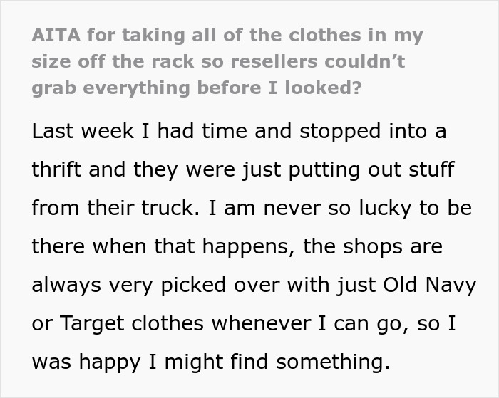 Shopper Defends Their Right To Browse Thrift Store At Their Own Pace, Leaves Resellers Fuming