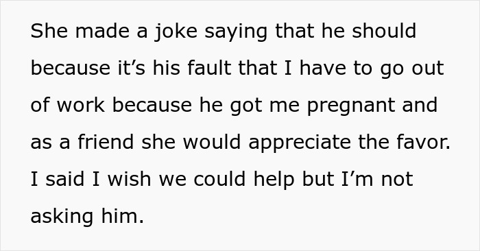 &ldquo;AITA For Refusing To Ask My Partner If He&rsquo;ll Drive My Friend To Work When I Go On Maternity Leave?&rdquo;