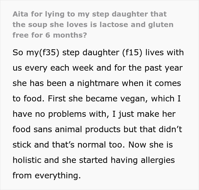 Woman Exposes Stepdaughter's Fake Allergies, Leading To Family Rift And Legal Battle