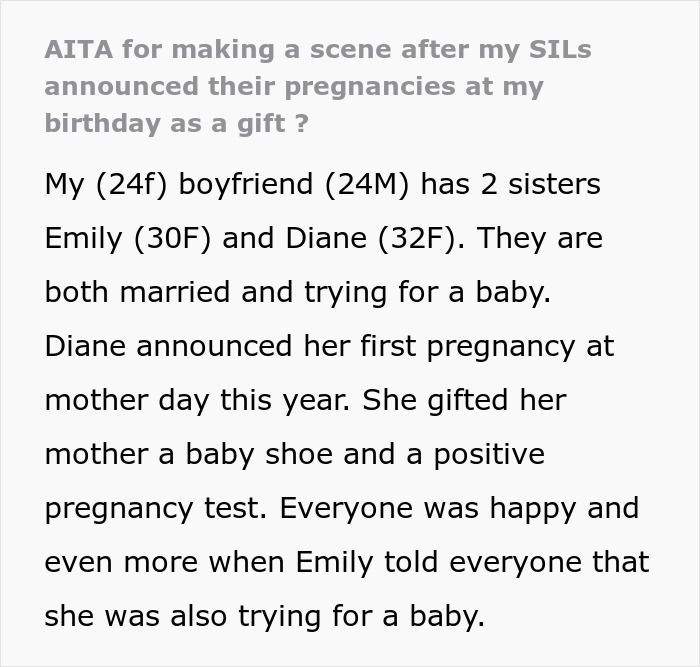 Woman Leaves Her Birthday Party After SILs&rsquo; Pregnancy Announcement, Gets Blamed For Ruining It