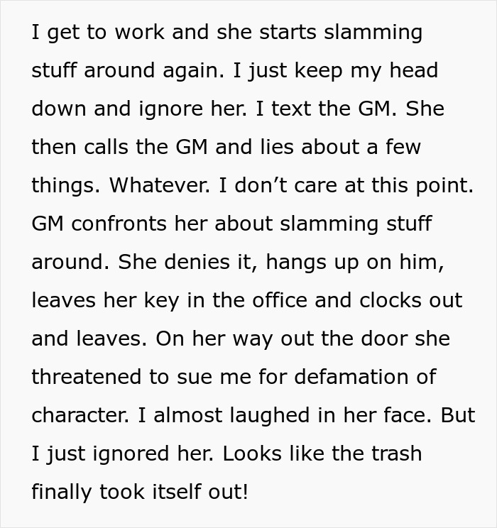 Woman Goes The Extra Mile For A Troubled Coworker, Discovers Her Toxicity And Takes Petty Revenge Woman Goes The Extra Mile For A Troubled Coworker, Discovers Her Toxicity And Takes Petty Revenge