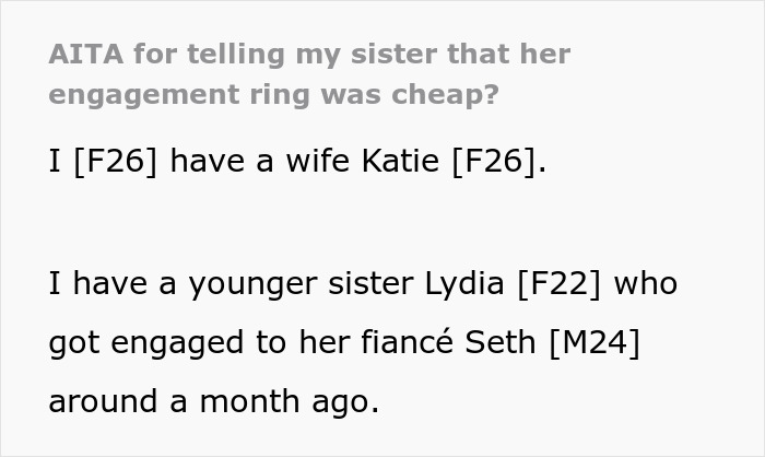 Sister's Fiancé’s $50K Ring Hoax Exposed By Woman And Jeweler Wife, Engagement Called Off Sister's Fiancé’s $50K Ring Hoax Exposed By Woman And Jeweler Wife, Engagement Called Off