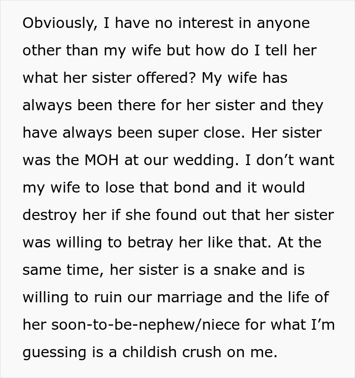 Man Torn Between Protecting Pregnant Wife And Revealing Her Sister&rsquo;s Betrayal, Asks For Help