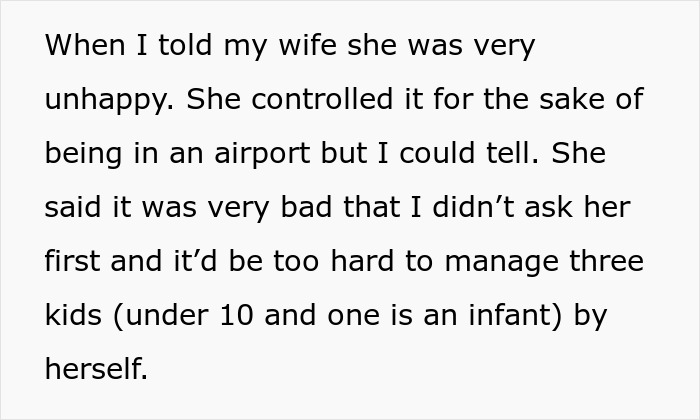 Wife Tells Husband They Need To Have A "Serious Discussion" After His Behavior At Airport Wife Tells Husband They Need To Have A "Serious Discussion" After His Behavior At Airport