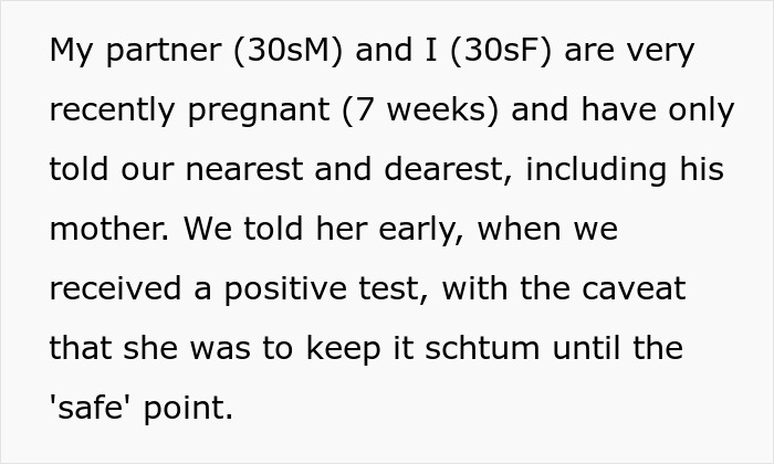 MIL Oversteps Boundaries, Exposes Couple’s Pregnancy Just 7 Weeks In MIL Oversteps Boundaries, Exposes Couple’s Pregnancy Just 7 Weeks In