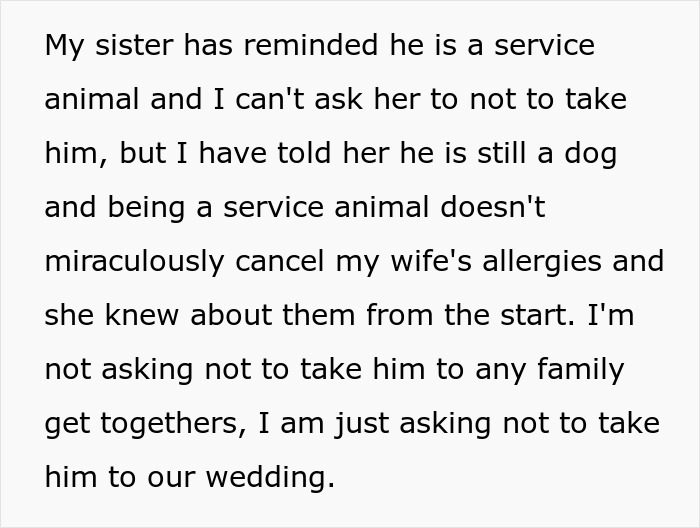 Woman Thinks Her Service Dog Takes Priority Over Bride, Groom Gives Her A Reality Check