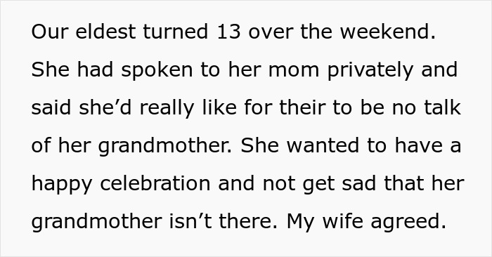 Woman Interrupts Daughter&rsquo;s 13th B-Day To Grieve Her Grandma, Husband Tells Her She Has To Stop