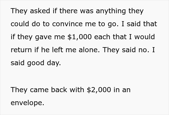 Man Avoids Sister's Wedding Because Of Horrible Brother, She Bribes Him With $2000, It Doesn't Work Man Avoids Sister's Wedding Because Of Horrible Brother, She Bribes Him With $2000, It Doesn't Work