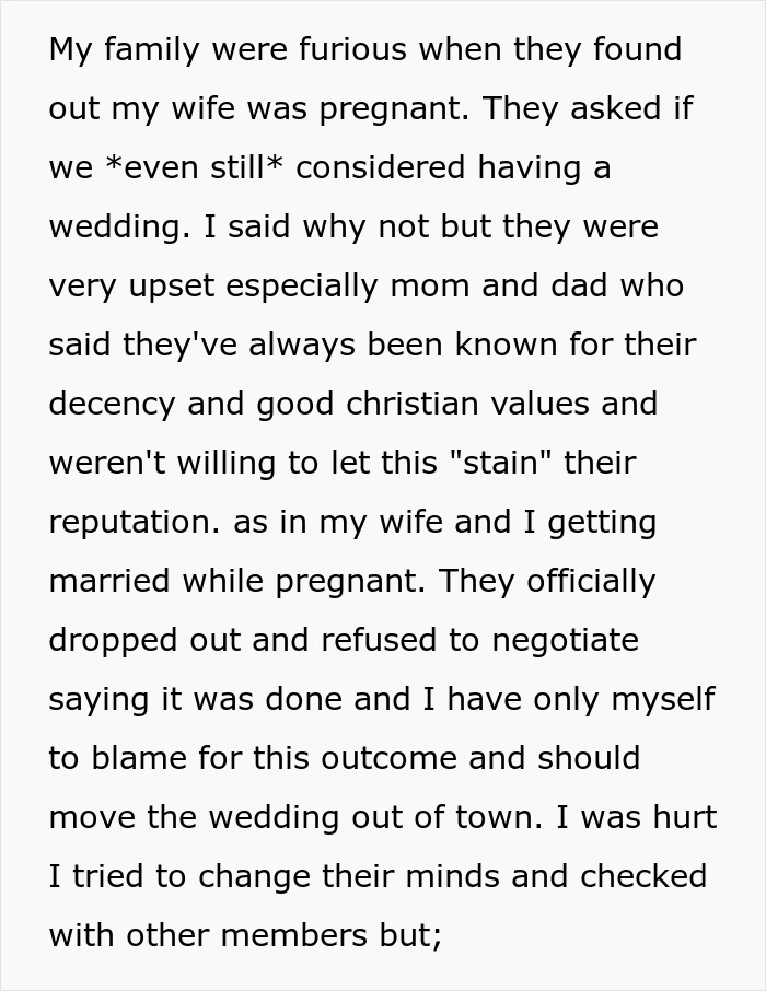 Man Abandoned By Family On His Wedding Day, Refuses To Allow Them To Meet His Baby