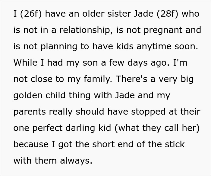 Parents Instruct New Mom To Rename Baby As His Name Is On Her Single &ldquo;Golden Child&rdquo; Sister&rsquo;s List