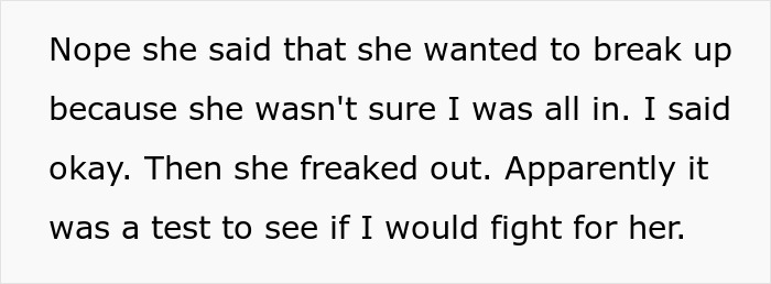 “AITAH For Breaking Up With My Girlfriend When She Tested Me?” “AITAH For Breaking Up With My Girlfriend When She Tested Me?”