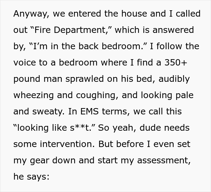 Boomer Demands Paramedics Take Off Their Masks Before Helping Him, So They Just Leave Boomer Demands Paramedics Take Off Their Masks Before Helping Him, So They Just Leave
