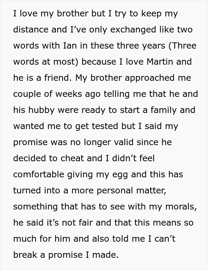 Brother's Affair Leads to Quick Marriage, Sister Refuses To Be An Egg Donor, Sparks Drama