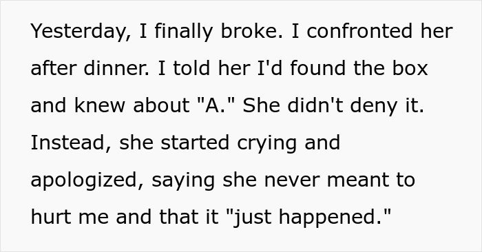 "Dude, She Planned Her Moves": Wife's Infidelity Comes To Light When Her Secret Love Box Is Found "Dude, She Planned Her Moves": Wife's Infidelity Comes To Light When Her Secret Love Box Is Found