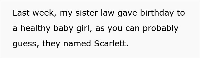 "[Am I The Jerk] For Walking Out Of The Room After My Brother Told Me The Name Of His Baby?"