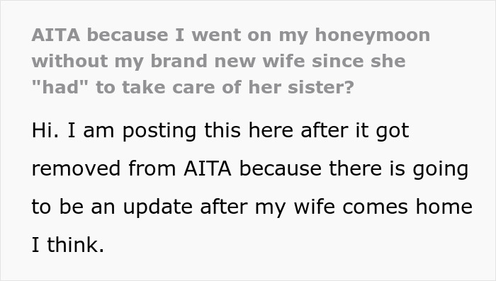 Man Skips Out On Helping Postpartum SIL, Leaves New Wife Behind And Goes On Honeymoon Alone