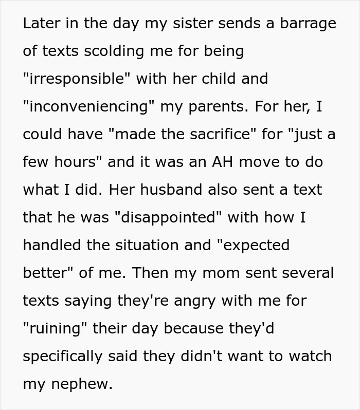 Woman Stands Firm Against Babysitting Nephew Without Notice, Sparks Drama