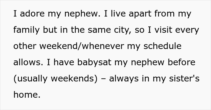 Woman Stands Firm Against Babysitting Nephew Without Notice, Sparks Drama