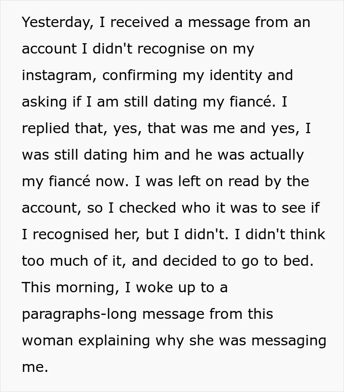 &ldquo;So Much Worse Than I Could&rsquo;ve Ever Imagined&rdquo;: A Text From Fianc&eacute;&rsquo;s Ex Shakes Woman&rsquo;s World