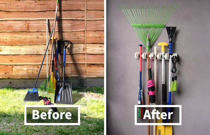 This Mop And Broom Holder Wall Mount Will Make Marie Kondo Proud