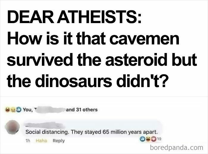 It Was Social Distancing Haha