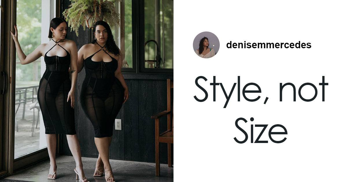Same size and similar style Same Outfits on Different Body Shapes | size Large vs. size  main image 3