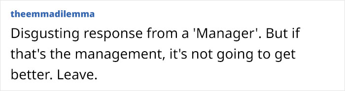 Lady Tells Boss Coworker Isn't Doing Her Job, He Insults Her Instead, Says Snitching Is Disgusting