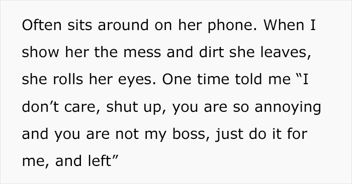 Lady Tells Boss Coworker Isn't Doing Her Job, He Insults Her Instead, Says Snitching Is Disgusting