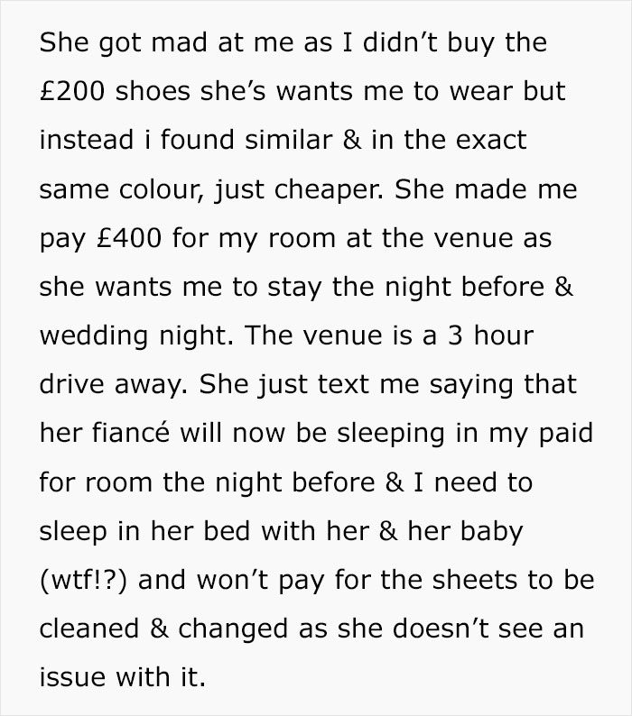Bride Places Incomprehensible Demands On Her Best Friend Of 25 Years, Destroys Their Friendship