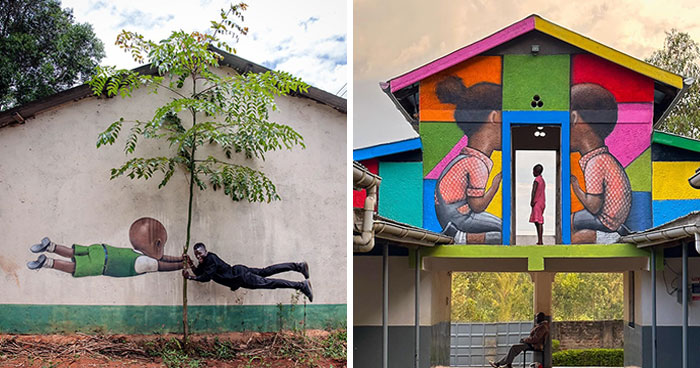 Artist Transforms Boring Buildings And Walls By Creating Spectacular Murals (17 New Pics)