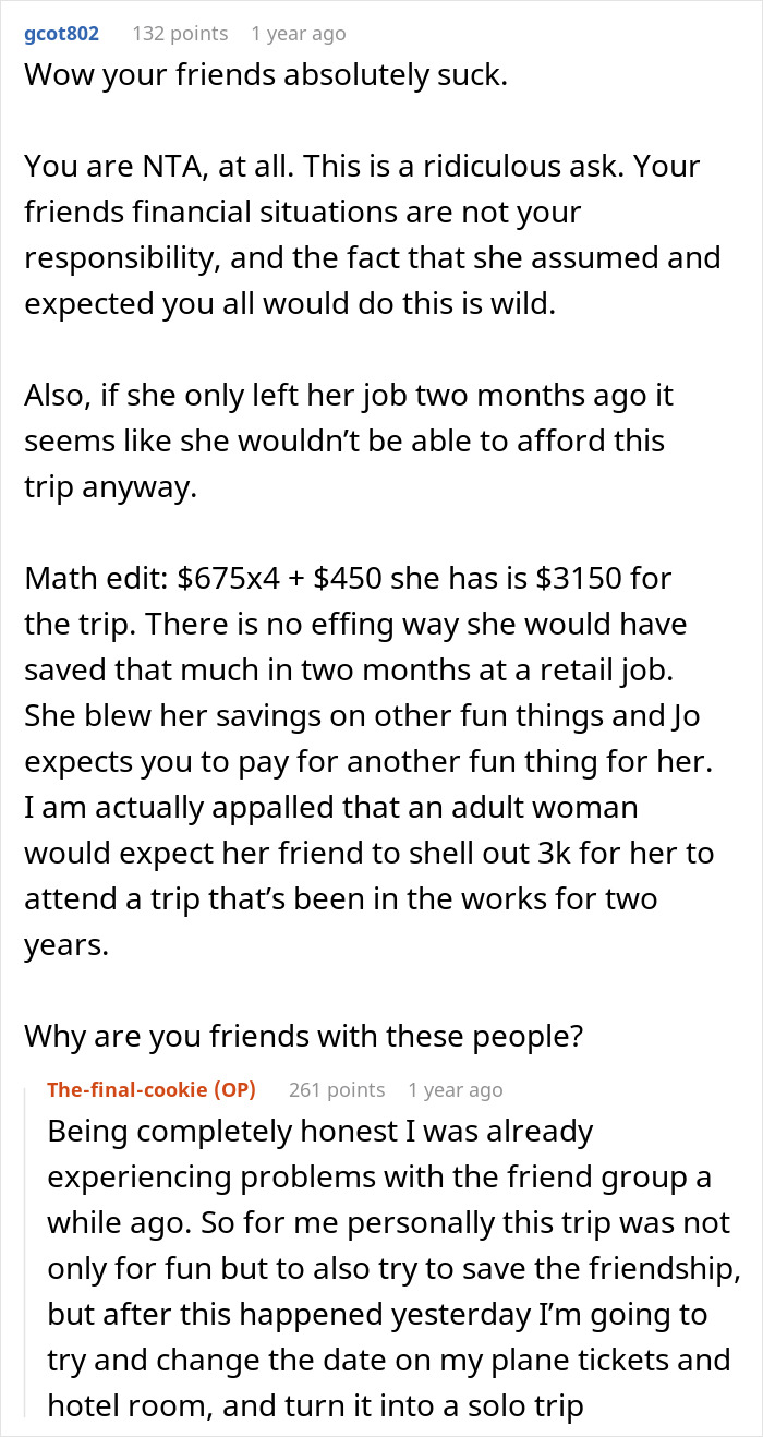 Internet Gives Unemployed Woman A Reality Check After She Expects Friends To Buy Her A Trip
