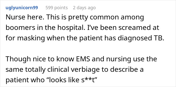 Boomer Demands Paramedics Take Off Their Masks Before Helping Him, So They Just Leave Boomer Demands Paramedics Take Off Their Masks Before Helping Him, So They Just Leave