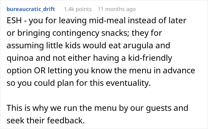 &ldquo;[Am I The Jerk] For Leaving Dinner To Get My Son McDonald's, Even Though Food Was Served?&rdquo;