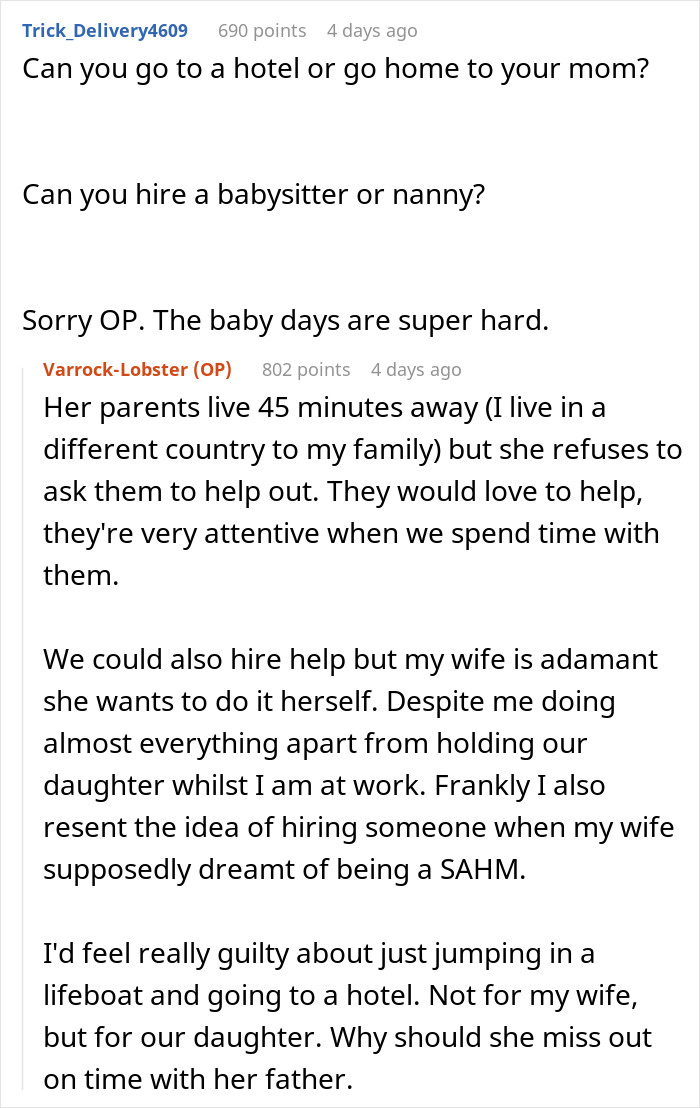 Wife Unloads Baby And Chores Onto Man During His Emergency Time Off, He Falls Apart Wife Unloads Baby And Chores Onto Man During His Emergency Time Off, He Falls Apart