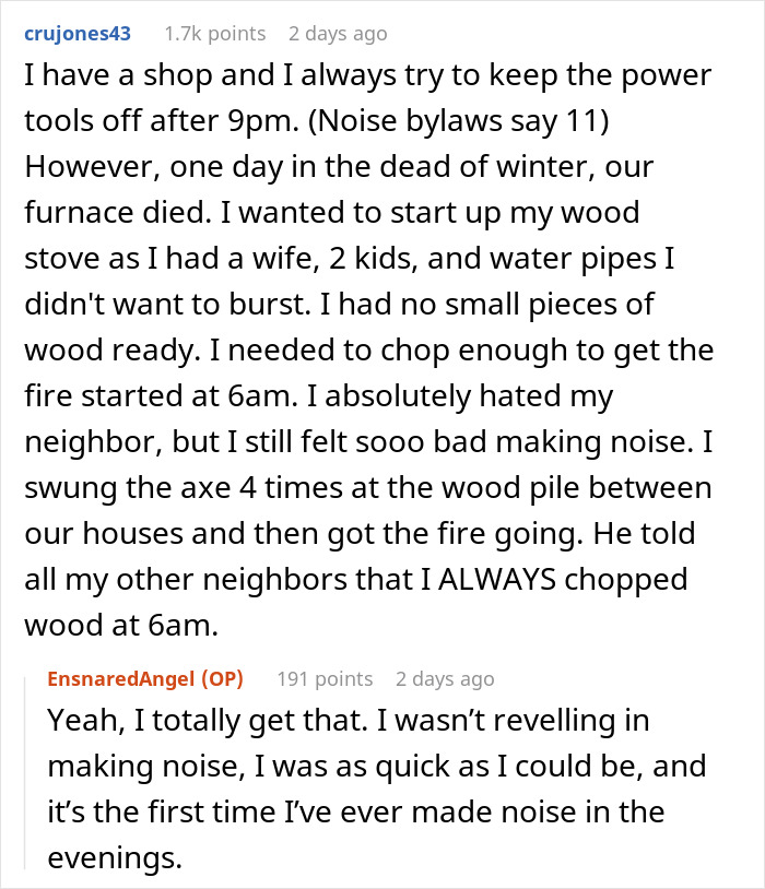 Woman Asks Neighbor To Not Use Her Power Tools After 8PM As It’s Her Kids’ Bedtime, She Refuses Woman Asks Neighbor To Not Use Her Power Tools After 8PM As It’s Her Kids’ Bedtime, She Refuses