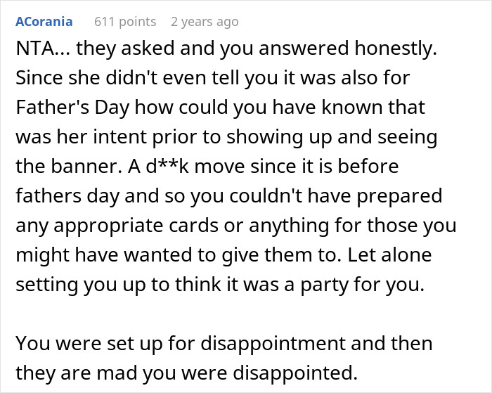 Husband Furious Wife Left His Family Event That She Was Told Would Be Her Birthday Celebration
