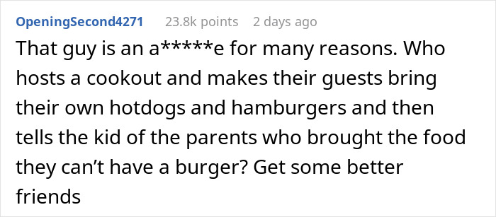 Mom Accidentally Causes Drama At BBQ When She Gives A Burger To Son Who Wasn’t Given One Mom Accidentally Causes Drama At BBQ When She Gives A Burger To Son Who Wasn’t Given One