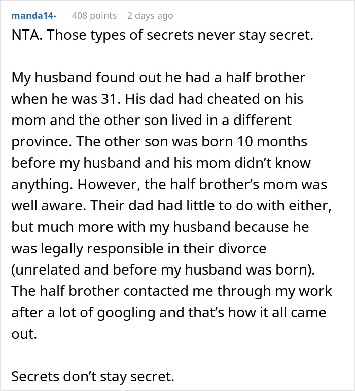 &ldquo;AITA Because I Told My Ex-Husband&rsquo;s Son The Truth About Why We Divorced&rdquo;