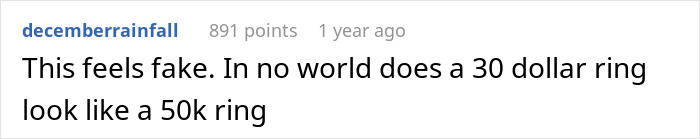 Sister's Fiancé’s $50K Ring Hoax Exposed By Woman And Jeweler Wife, Engagement Called Off Sister's Fiancé’s $50K Ring Hoax Exposed By Woman And Jeweler Wife, Engagement Called Off