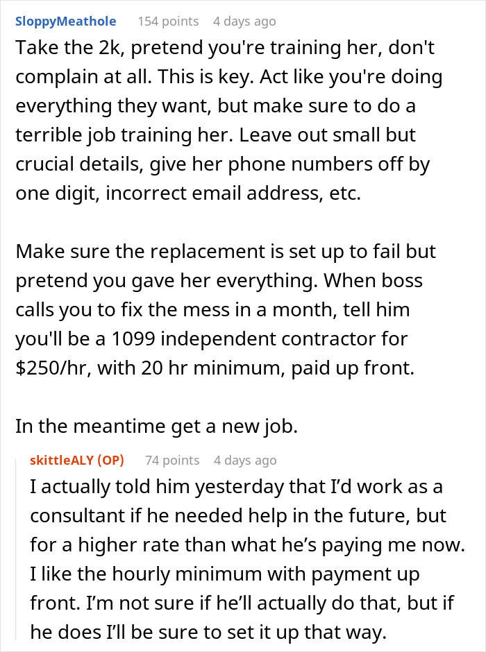 Boss Decides To Replace Employee To Save Money, Expects Her To Train New Hire