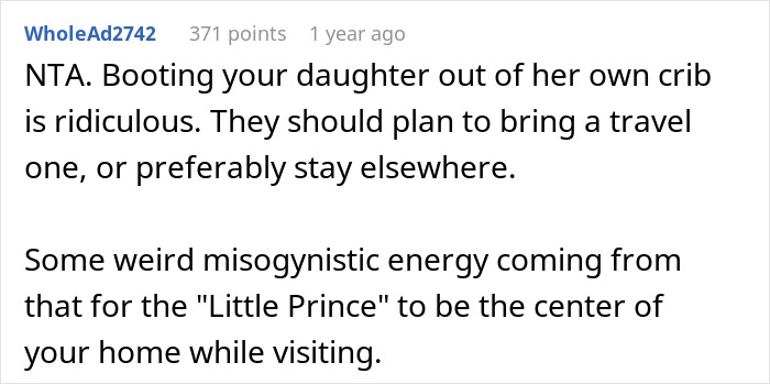 Family Visit Goes Wrong When SIL Demands 5-Month-Old Baby&rsquo;s Crib For Her Own Son, Mom Refuses