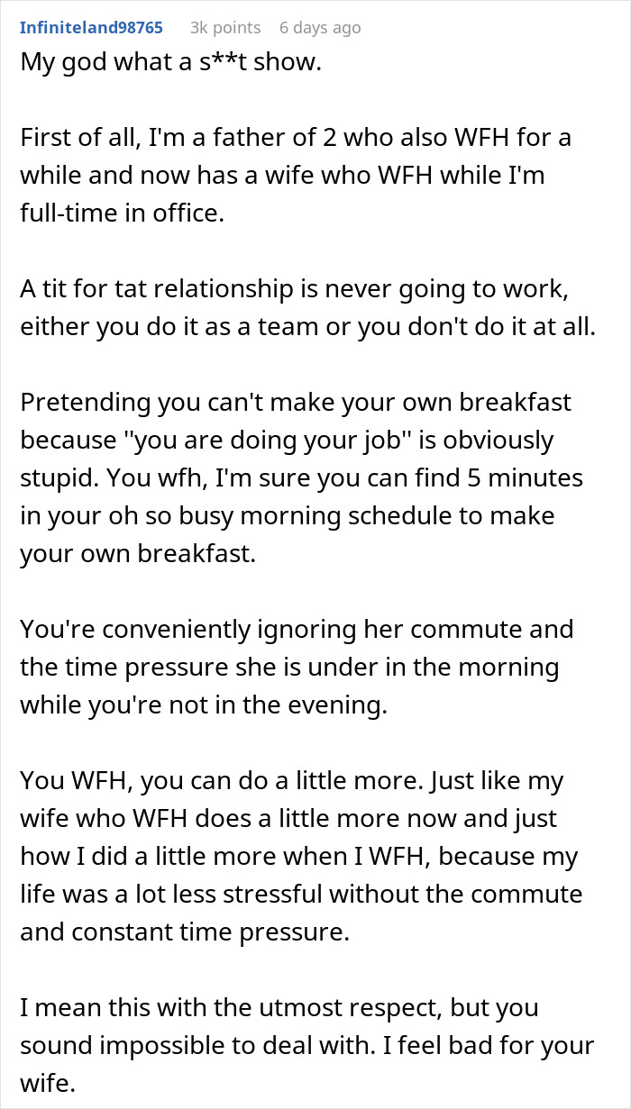 Man Punishes Wife For Not Making Him Breakfast, Receives A Reality Check Man Punishes Wife For Not Making Him Breakfast, Receives A Reality Check