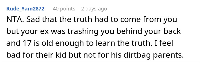 &ldquo;AITA Because I Told My Ex-Husband&rsquo;s Son The Truth About Why We Divorced&rdquo;