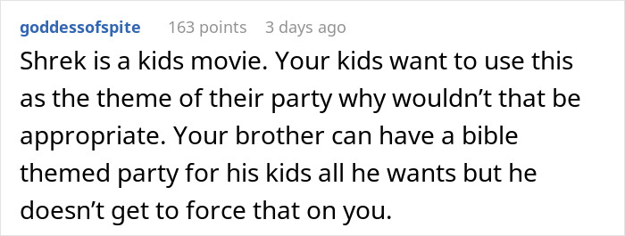 5YO Wants A Shrek-Themed Party, His Cousins Can&rsquo;t Come Due To Parents&rsquo; Religious Views